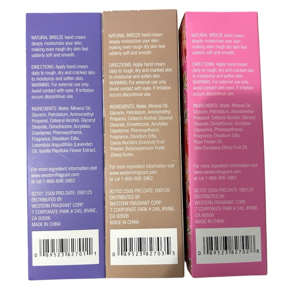 Hand Cream Trio - Rose, Coconut, Lavender - Picture 2 of 2